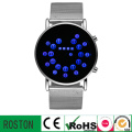 Reloj de pulsera de acero con RoHS CE FCC